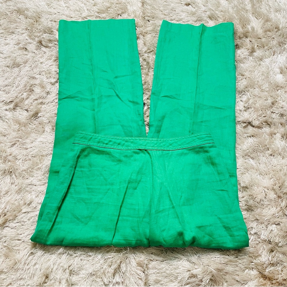 Mara Hoffman Kelly Green Linen Pants - Picture 3 of 7